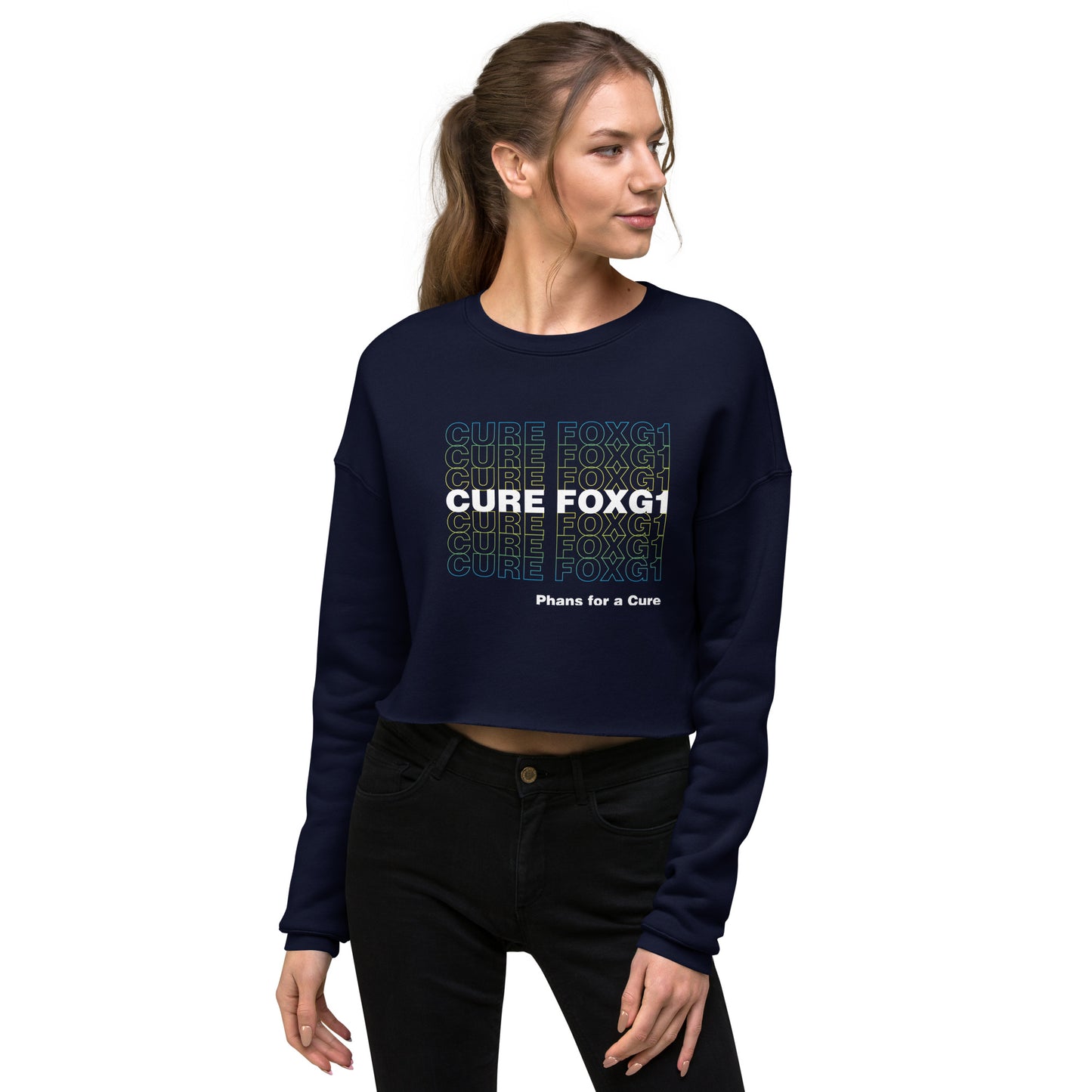 Read the Book, Cure FOXG1 - Cropped Sweatshirt