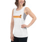 Retro Orange Collection - Stripe Ladies’ Muscle Tank