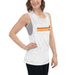 Retro Orange Collection - Stripe Ladies’ Muscle Tank